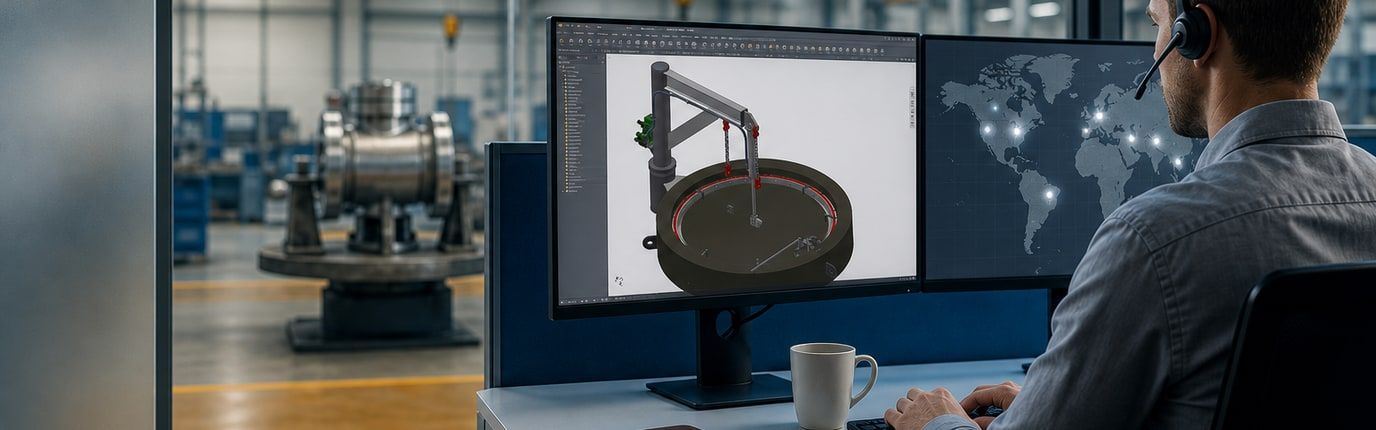 TUBE TURNS® engineer reviewing a closure design
